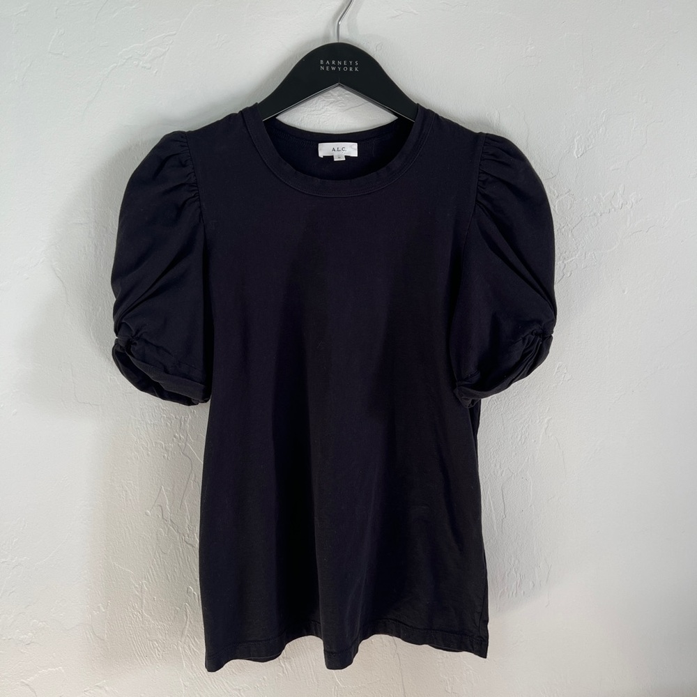 A.P.C. Black Puff Sleeve Top